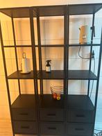 Zwarte Stellingkasten met Laatjes, Huis en Inrichting, Kasten | Stellingkasten, Ophalen, Zo goed als nieuw