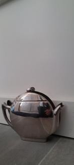 verchroomde theepot  servehouder/brievenhouder, Ophalen of Verzenden