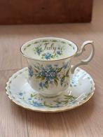 Royal Albert kop en schotels + bordje - Maandenserie, Huis en Inrichting, Keuken | Servies, Ophalen, Zo goed als nieuw, Overige stijlen