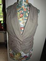 E447 Yaya mt 38 nieuw gilet taupe memory metaal, Kleding | Dames, Maat 38/40 (M), Overige kleuren, Verzenden, Nieuw