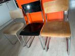 3 unieke ‘gispen’-achtige stoelen (vintage), Huis en Inrichting, Stoelen, Ophalen, Gebruikt, Overige kleuren, Drie