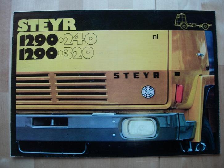 Steyr 1290 Brochure 1977 - 1290.240 1290.320, Boeken, Auto's | Folders en Tijdschriften, Zo goed als nieuw, Overige merken, Ophalen