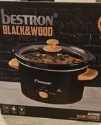 Slow cooker 3.5L bestron black & wood, Ophalen, Nieuw