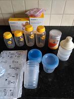 Medela flesjes, nieuwe Calma drinkspeen en bewaarzakjes, Ophalen, Gebruikt, Overige typen