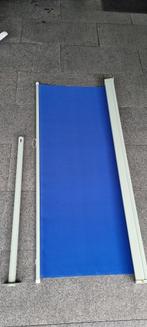 Tuinscherm/windscherm uittrekbaar 160 x 500 cm blauw, Ophalen, Overige materialen, Gebruikt, 200 cm of meer