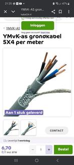 Te koop aangeboden, 6,50mtr grondkabel, 5x 4² ., Doe-het-zelf en Verbouw, Elektra en Kabels, Ophalen of Verzenden, Nieuw, Kabel of Snoer
