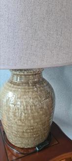 Erg leuke stenen lamp met stoffen kap, Ophalen, Zo goed als nieuw, Minder dan 50 cm