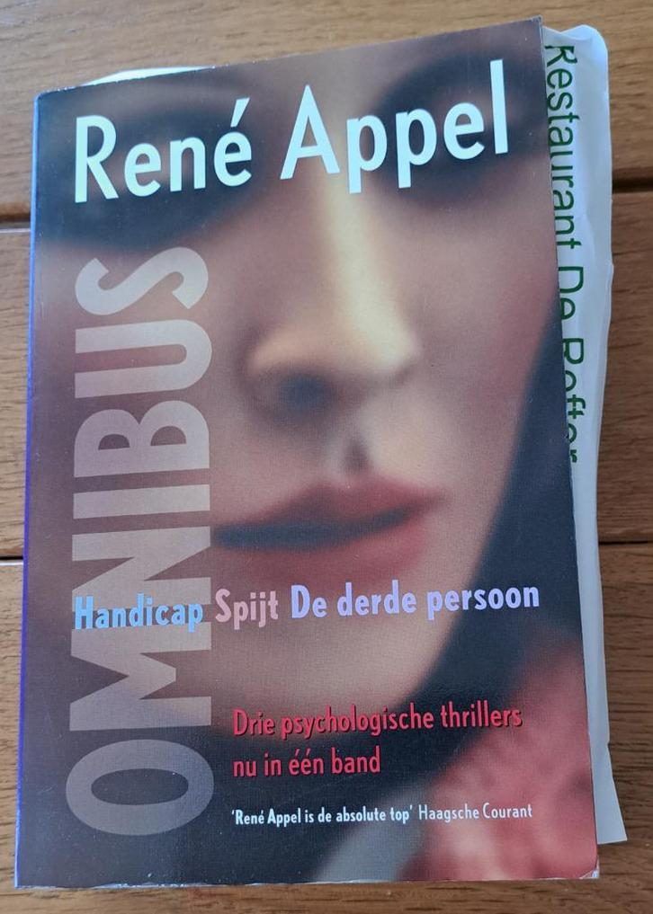 Rene Appel: Omnibus Handicap - Spijt - De derde persoon, Boeken, Thrillers, Ophalen of Verzenden