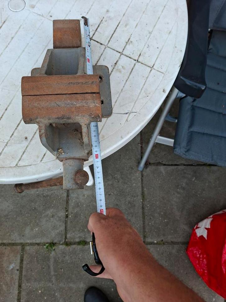 Bankschroef te koop - Opknapper, Doe-het-zelf en Verbouw, Gereedschap | Handgereedschap, Gebruikt, Ophalen of Verzenden
