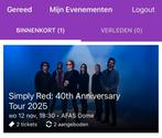 Last minute tickets Simply Red Antwerpen, Tickets en Kaartjes, Twee personen