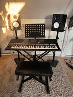 Yamaha PSR-S950 + 2 Yamaha HS7 speakers en accessoires., Ophalen, Zo goed als nieuw, 61 toetsen, Yamaha