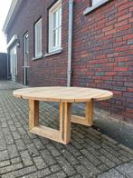 Nieuw handgemaakte Eiken Salontafel 1 meter doorsnee, Rond, Nieuw, Minder dan 50 cm, 50 tot 100 cm