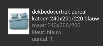 HEMA Percal Katoen Dekbedovertrek beschikbaar voor biedingen