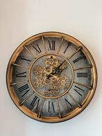 HUUS Radarklok Julia - Luxe Bronzen Wandklok, Ophalen, Zo goed als nieuw, Analoog, Wandklok