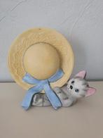 Speeldoosje Kat met Hoed - Handgeschilderd, Verzamelen, Ophalen of Verzenden, Gebruikt