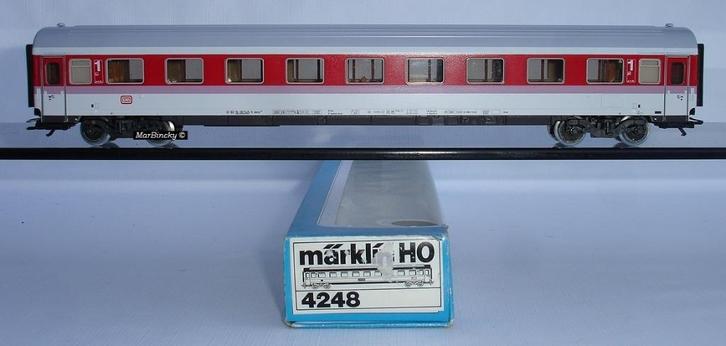 Märklin 4248 DB IC Eurofima Coupérijtuig 1e Klas - Avmz 107, Hobby en Vrije tijd, Modeltreinen | H0, Zo goed als nieuw, Wagon