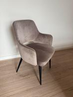 Woood Eetkamerstoelen taupe velvet set van 2, Huis en Inrichting, Stoelen, Ophalen, Twee, Zo goed als nieuw, Stof