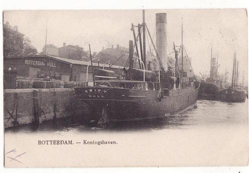 Rotterdam Koningshaven schip Swift Hull 1906, Verzamelen, Ansichtkaarten | Nederland, Gelopen, Zuid-Holland, Voor 1920, Verzenden