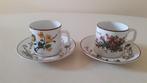 2 kop en schotels expresso villeroy en boch botanica, Huis en Inrichting, Keuken | Servies, Ophalen of Verzenden, Zo goed als nieuw