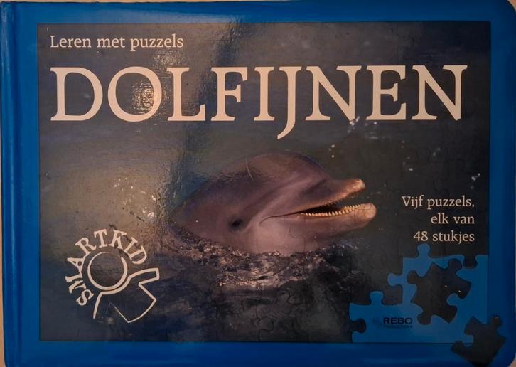 Smartkid puzzel en boek in 1. Er zijn 3 puzzels / dolfijnen, Kinderen en Baby's, Speelgoed | Kinderpuzzels, Gebruikt, 4 tot 6 jaar