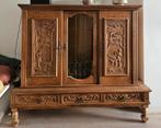 Vintage houten kabinet, Ophalen, Gebruikt