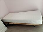 Elektrisch verstelbare bedbodem met matras, Huis en Inrichting, Slaapkamer | Matrassen en Bedbodems, 80 cm, Eenpersoons, Zo goed als nieuw