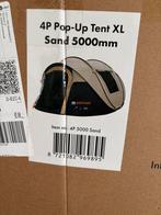 DERYAN 4P Pop-Up Tent XL - Sand, Caravans en Kamperen, Tenten, Ophalen, Nieuw, Tot en met 4