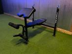 Bankdrukbank, bicep curls, leg extension, Ophalen, Zo goed als nieuw, Fitnessbank