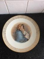 Mitterteich Bavaria Madonna met baby bordje met gouden rand, Ophalen of Verzenden