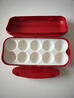 Tupperware Eierdoos, rood, Huis en Inrichting, Keuken | Tupperware, Ophalen of Verzenden, Zo goed als nieuw, Rood