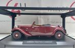 Norev 1:18 Citroën Traction cabriolet 1938 donker rood nieuw, Ophalen of Verzenden, Nieuw, Auto, Norev