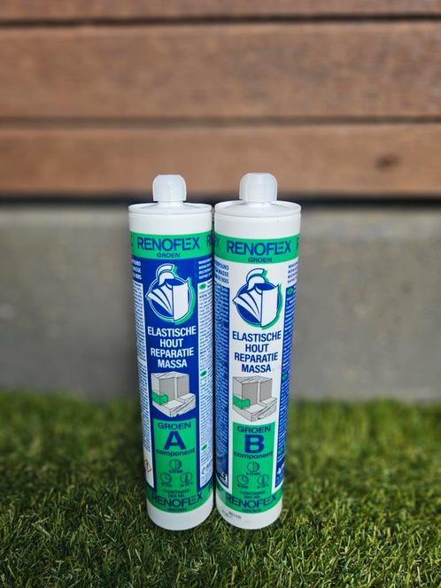 Renoflex Groen Houtreparatie Set  2k, Doe-het-zelf en Verbouw, Schildersmaterialen, Ophalen of Verzenden