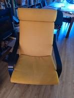 Ikea poäng stoel fauteuil geel/zwart, Ophalen, Zo goed als nieuw