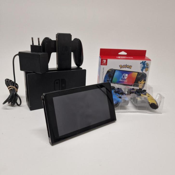 Nintendo Switch V 2 Zwart | Incl garantie, Spelcomputers en Games, Spelcomputers | Nintendo Switch, Zo goed als nieuw