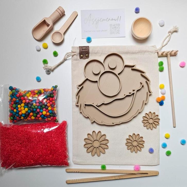 Elmo Vulvormen - sensorisch speelgoed, Kinderen en Baby's, Speelgoed | Educatief en Creatief, Nieuw, Ontdekken, Ophalen of Verzenden