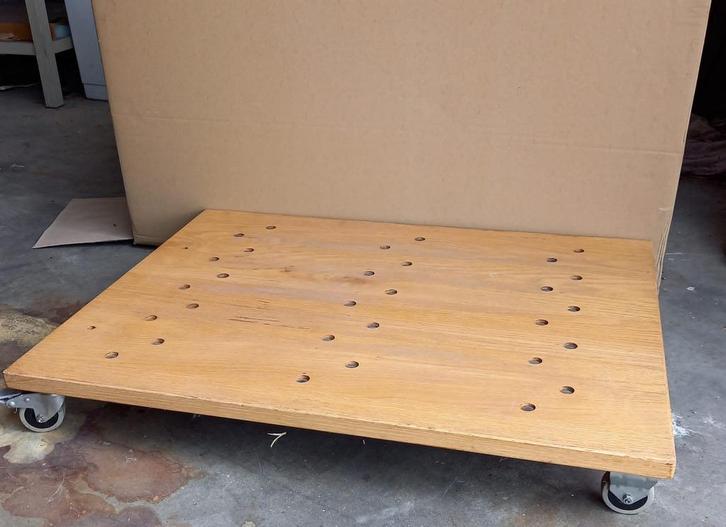 Eiken houten(verhuis) karretjes, Huis en Inrichting, Woonaccessoires | Overige, Gebruikt, Ophalen