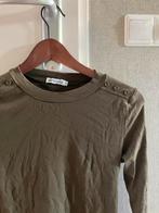 Leuke legergroene basic top, Ophalen of Verzenden, Zo goed als nieuw, Lange mouw, Maat 36 (S)