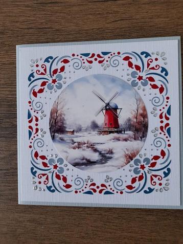 Hobbydots wenskaart  *Nederland wintertijd* + envelop beschikbaar voor biedingen