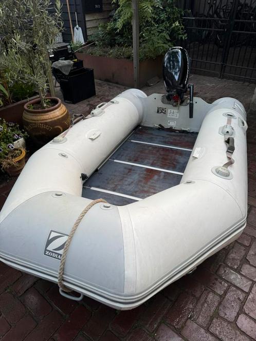 Zodiac C285S met Mercury 6pk 4 takt motor, Watersport en Boten, Buiten- en Binnenboordmotoren, Gebruikt, Benzine, Buitenboordmotor