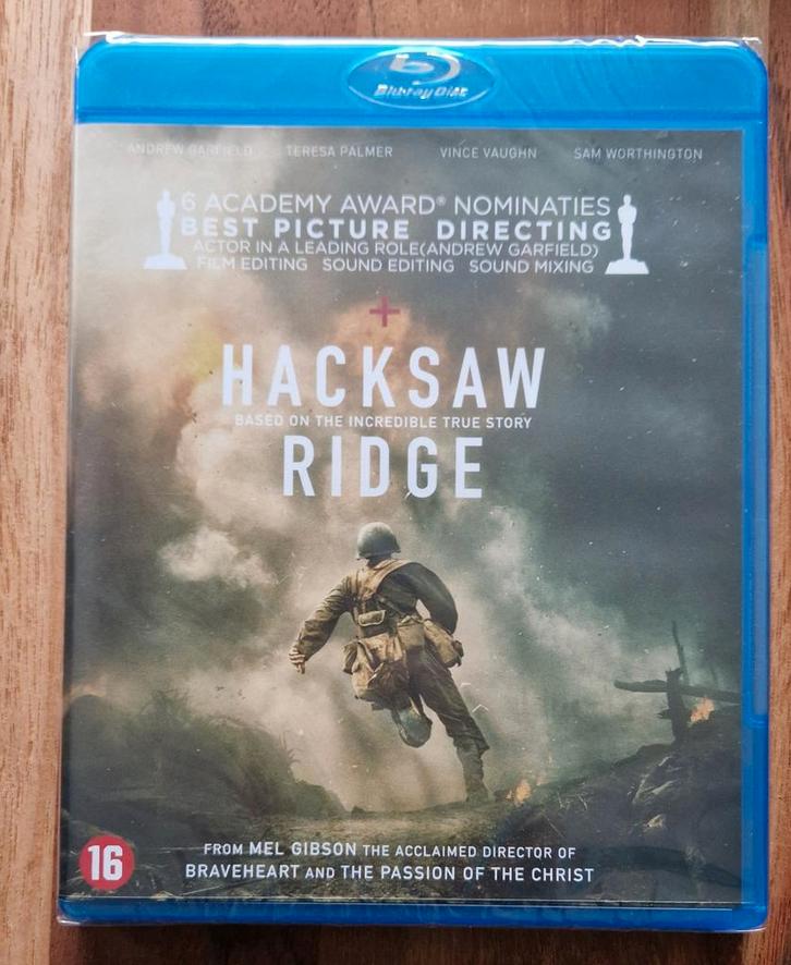 Hacksaw Ridge Blu-ray - Indrukwekkende Oorlogsfilm, Cd's en Dvd's, Blu-ray, Nieuw in verpakking, Drama, Ophalen of Verzenden