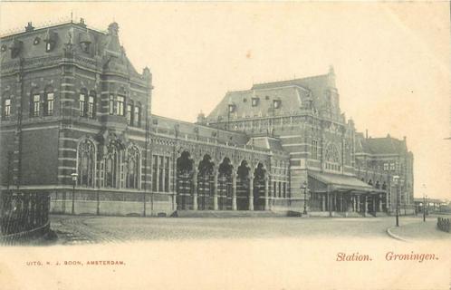 (701-233-021) Groningen Station, Verzamelen, Ansichtkaarten | Nederland, Groningen, Verzenden