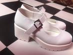 Schattige Witte Mary Janes Chunky Hak Maat 41, Ophalen of Verzenden, Zo goed als nieuw, Wit