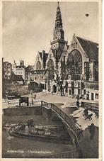 Amsterdam- -Oudekerksplein., Verzamelen, Ansichtkaarten | Nederland, Verzenden, 1940 tot 1960, Gelopen, Noord-Holland