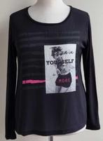 Eksept zwart shirt met blouse mt. L, Zwart, Maat 42/44 (L), Ophalen of Verzenden, Zo goed als nieuw