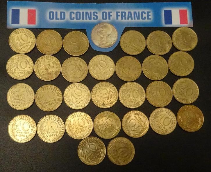 Munten France, Postzegels en Munten, Munten | Europa | Niet-Euromunten, Frankrijk, Verzenden