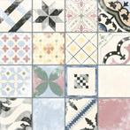 Patchwork tegels - Portugese tegels - Vintage tegels - 25x25, Verzenden, Nieuw, Geel, Overige typen
