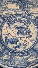 Delfts blauw bord Curacao, American Gift, 24cm. 5A14, Antiek en Kunst, Ophalen of Verzenden