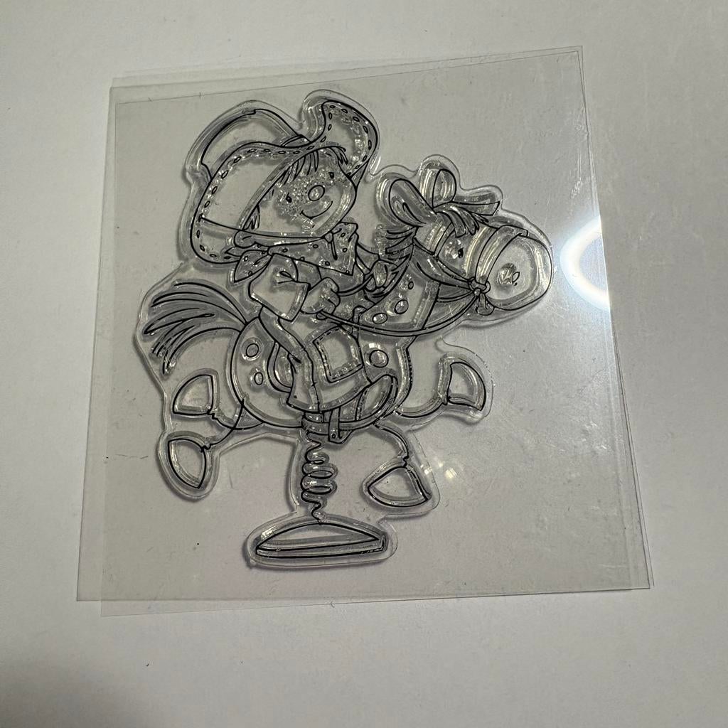 Stempel schoffies 1, Ophalen of Verzenden, Zo goed als nieuw, Houten stempel