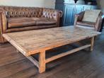 Oud grenen salontafel lengte 1.90 m., Antiek en Kunst, Ophalen