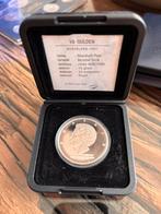 Herdenkingsmunt 10 gulden zilver, Postzegels en Munten, Munten | Nederland, Verzenden, Koningin Beatrix, 10 gulden, Zilver
